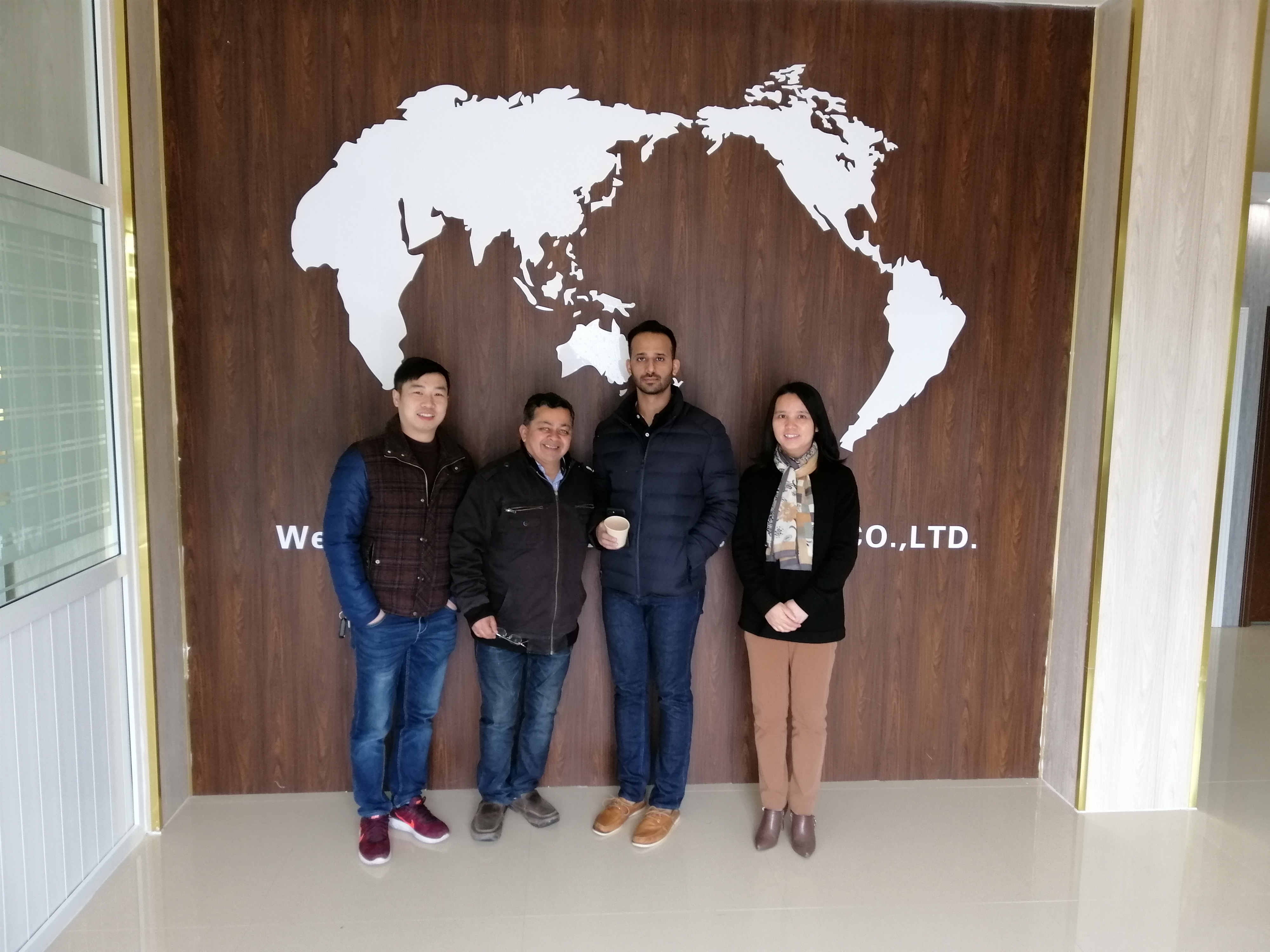 与印度客人的合作2019年3月10日 Cooperation with Indian guests March 10, 2019